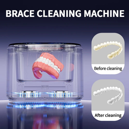 USB Ultrasonic Dental Appliance Cleaner for Braces, Dentures & Jewellery