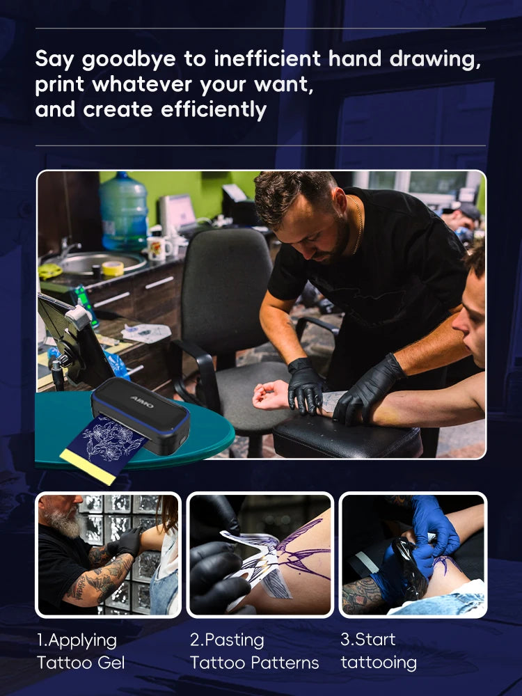 AIMO MR3 Mini Wireless Tattoo Stencil Printer