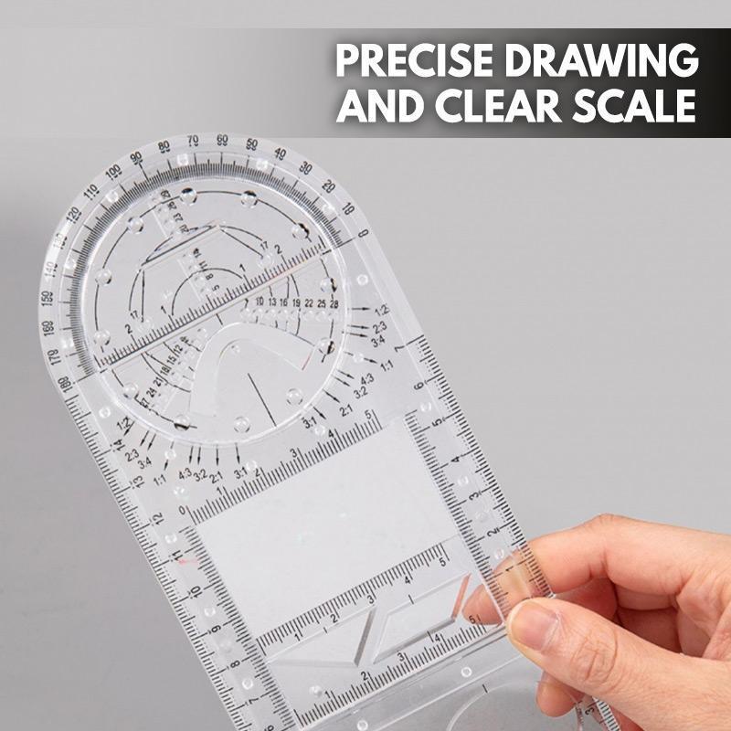Multifunctional Geometric Drawing Ruler