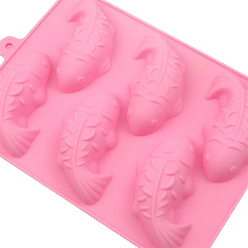 3D Fish-Shaped Food-Grade Silicone Mould for Chocolate, Cakes & Desserts
