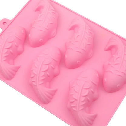 3D Fish-Shaped Food-Grade Silicone Mould for Chocolate, Cakes & Desserts
