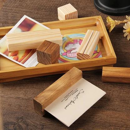 Wooden Card Display Stand