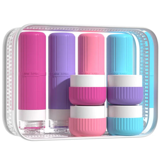 Silicone Travel Toiletry Bottles Set