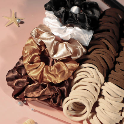 Brown Hair Accessories Set