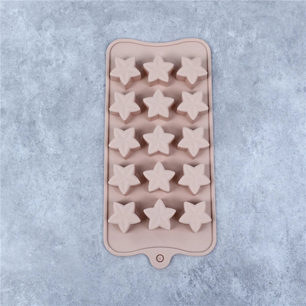 Silicone Five-Pointed Star Chocolate & Ice Cube Mold
