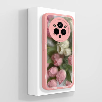 Cute Floral Silicone Case for Realme 14 Pro Series