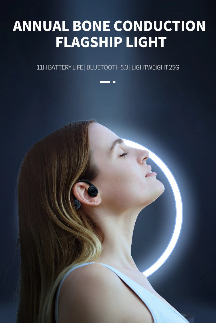 Bone Conduction Bluetooth Sports Headphones