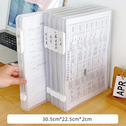A4 Transparent Document Storage Box
