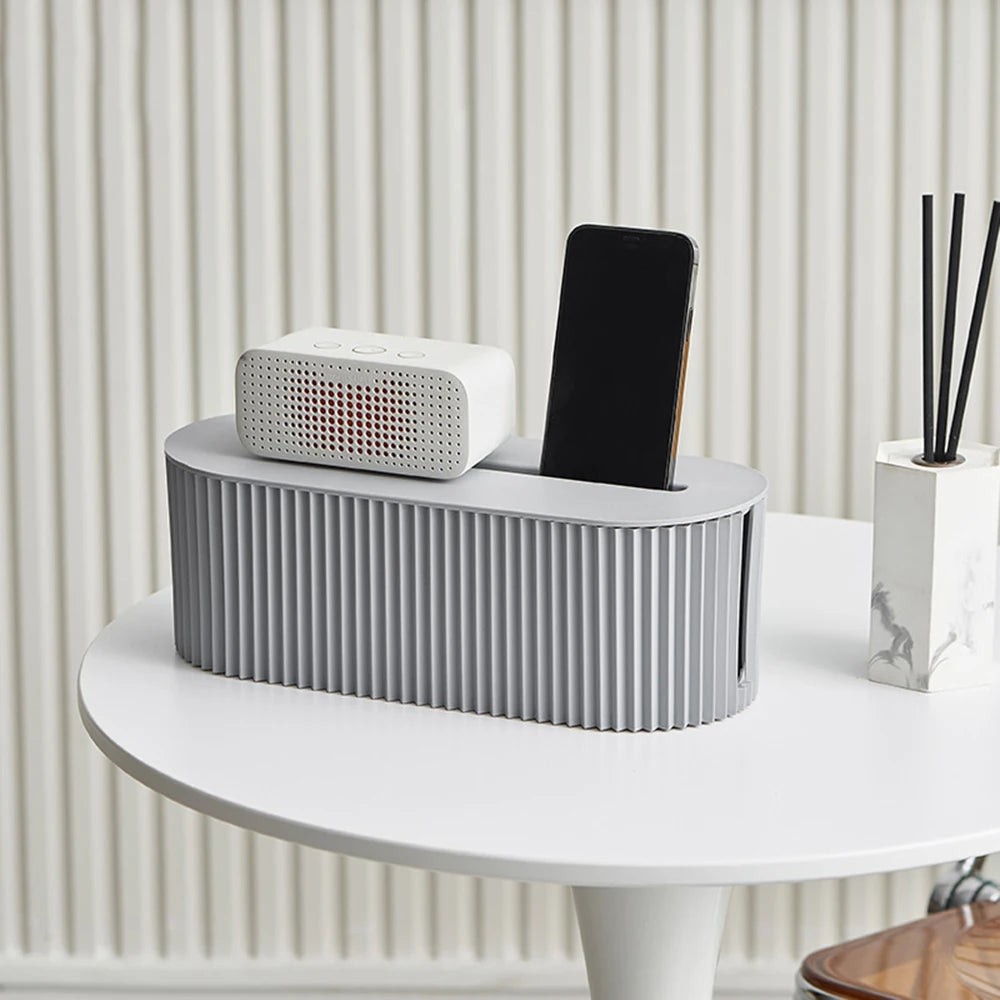 Multi-Functional Cable Management Box with Lid
