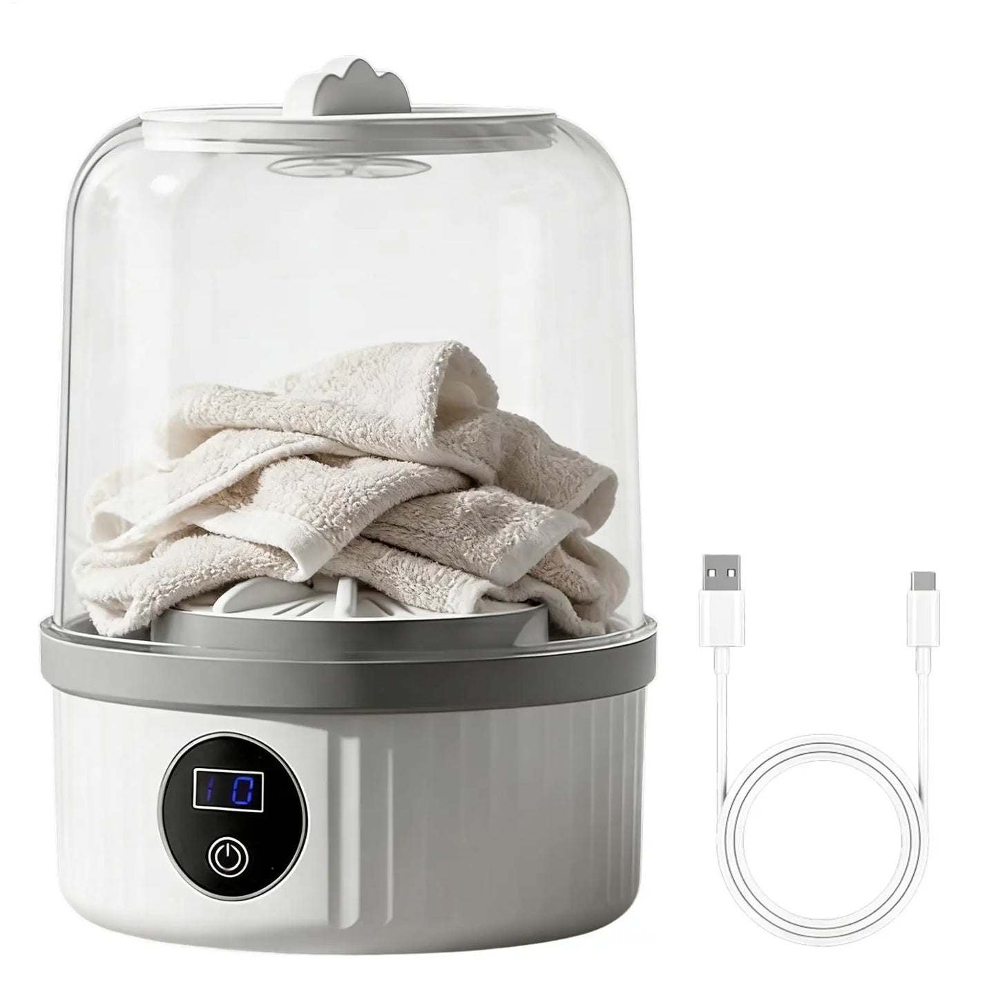 Portable Mini Washing Machine for Delicate Laundry