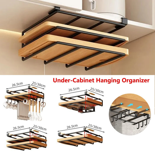 Under-Cabinet Kitchen Storage Rack