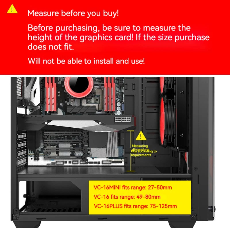 Magnetic Telescopic Graphics Card Support Stand