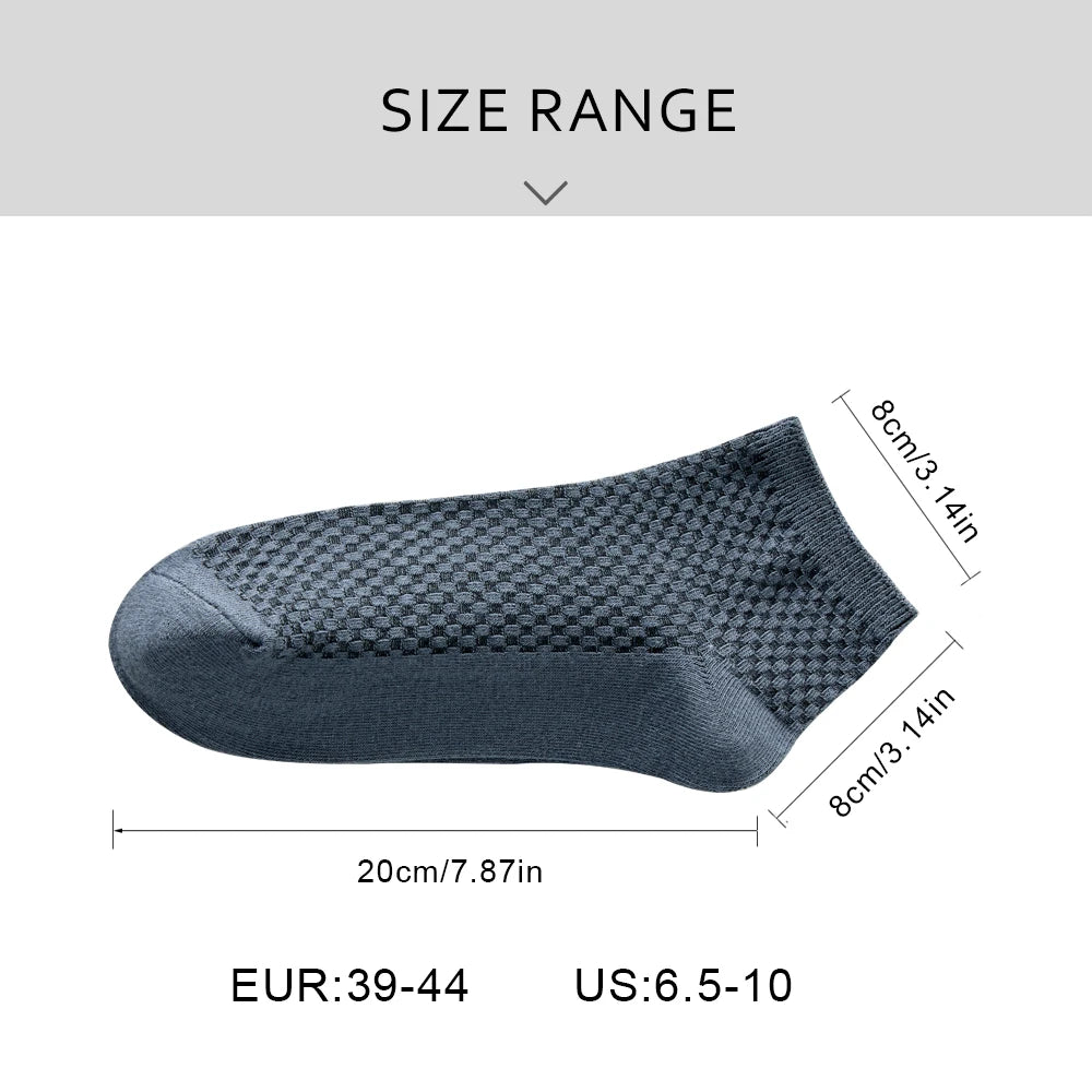 Men’s Bamboo Ankle Socks 5 Pairs