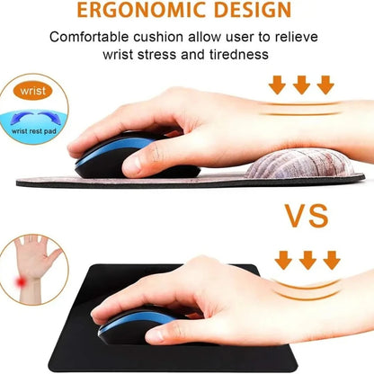 Ergonomic Memory Foam Wrist Rest Mouse Pad