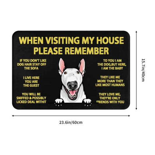Bull Terrier Non-Slip Door Mat