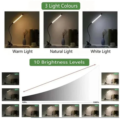 USB LED Clamp Desk Lamp