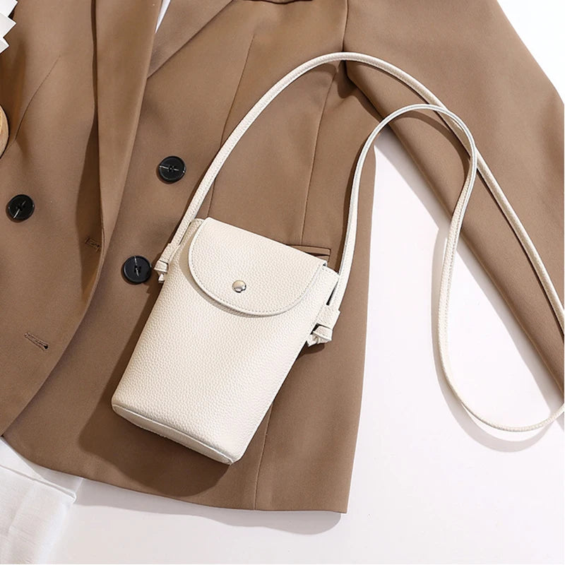 PU Leather Flap Crossbody Phone Bag