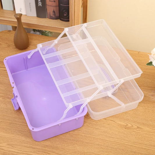 2/3 Layer Plastic Storage Box Organizer