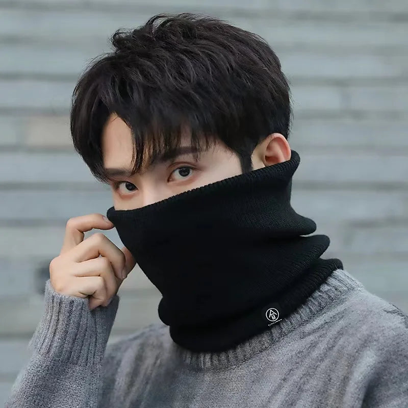 Fleece-Lined Knitted Neck Warmer