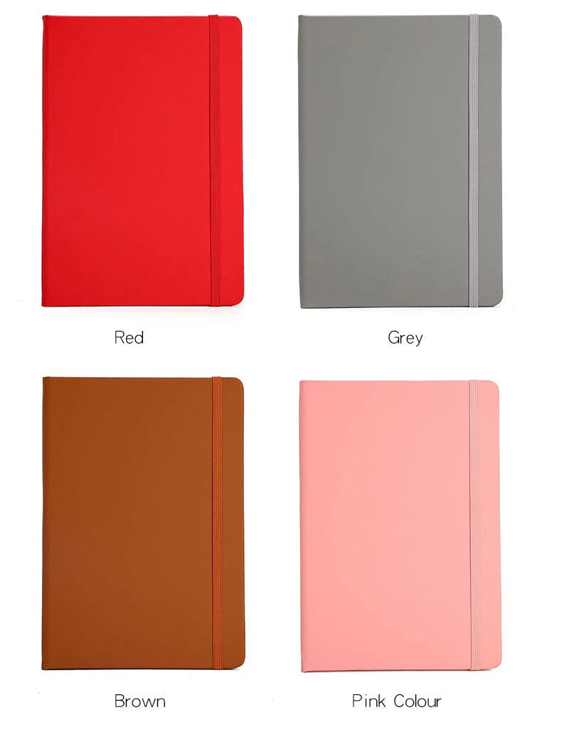 Custom A5/A6 PU Leather Notebook with Logo Printing