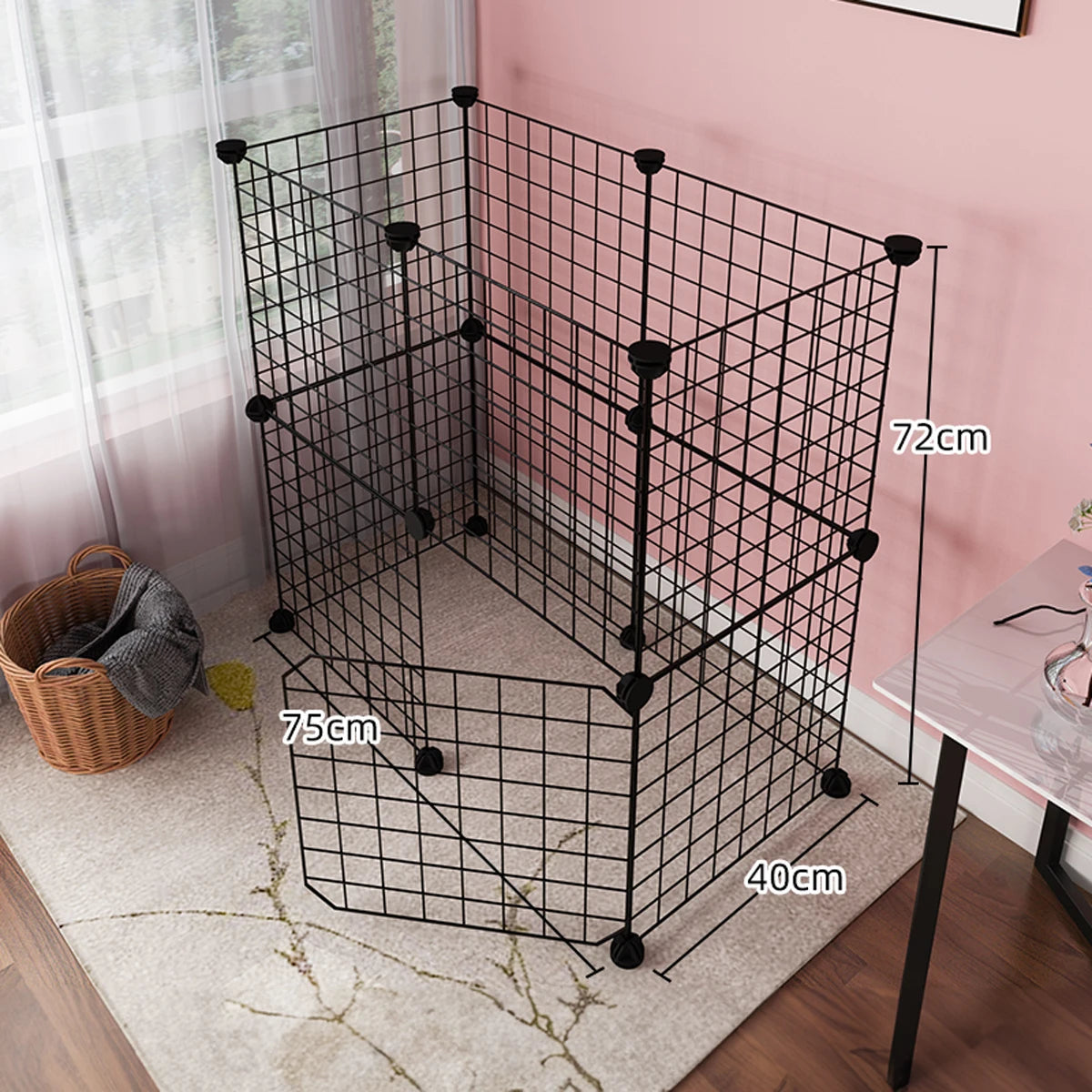 Modular Wire Pet Playpen & Indoor Dog Enclosure