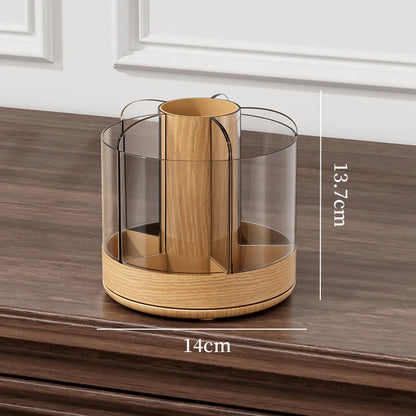 360° Rotating Makeup Brush Holder