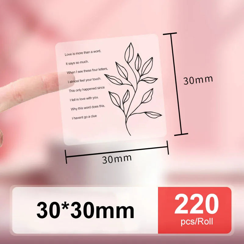 Transparent Thermal Label Roll