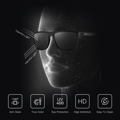 ZENOTTIC Retro Square Polarized Sunglasses