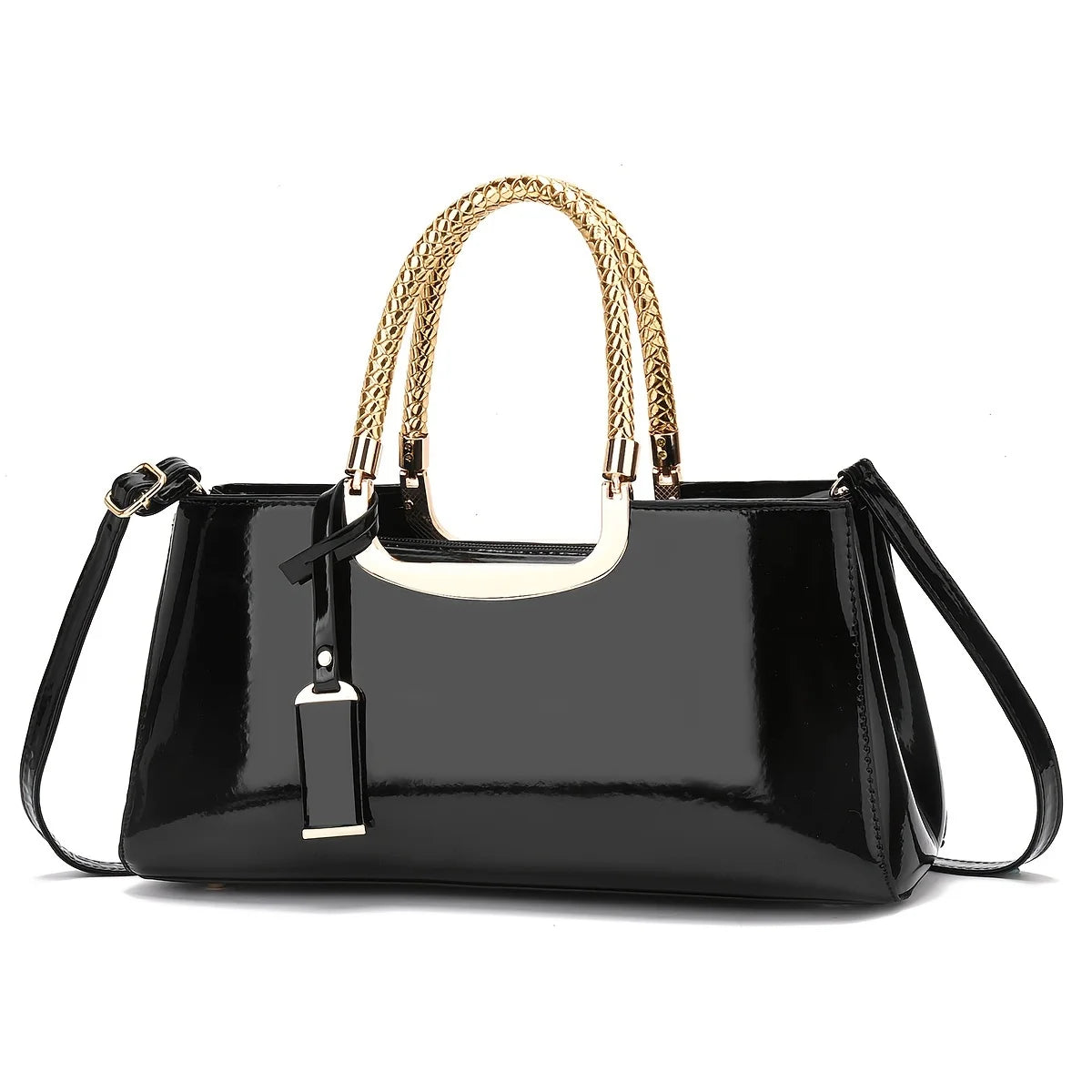 Patent Leather Evening Shoulder Bag