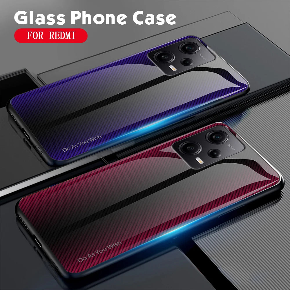 Gradient Glass Case for Xiaomi Redmi Note Series