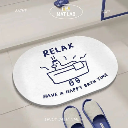 Cute Duck Diatomite Non-Slip Floor Mat