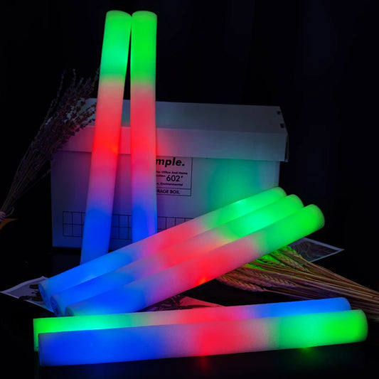 LED Flashing Foam Glow Sticks for Parties, Weddings & Events
