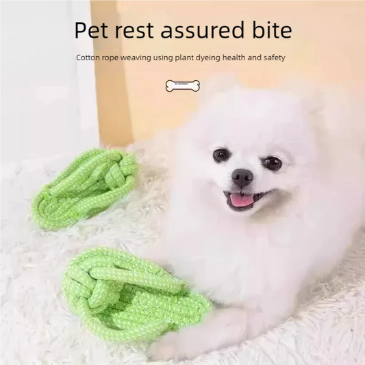 Cotton Rope Slipper Dog Chew Toy