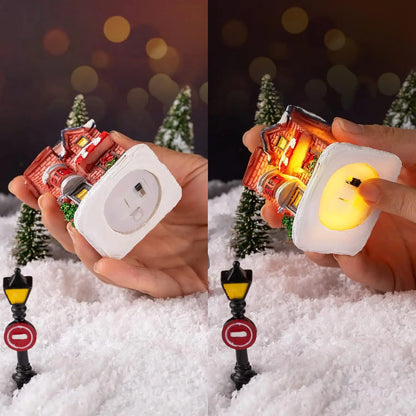 LED Christmas Village House Ornament