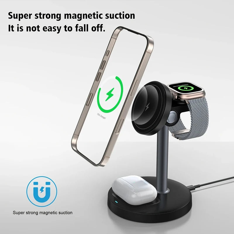 3-in-1 Magnetic Wireless Charging Station