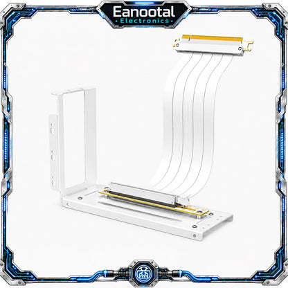 Vertical GPU Mount Bracket with PCIe x16 Riser Cable