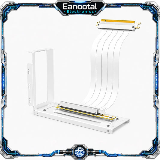 Vertical GPU Mount Bracket with PCIe x16 Riser Cable