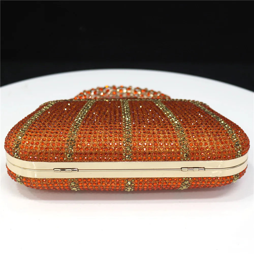 Luxury Rhinestone Evening Clutch Bag