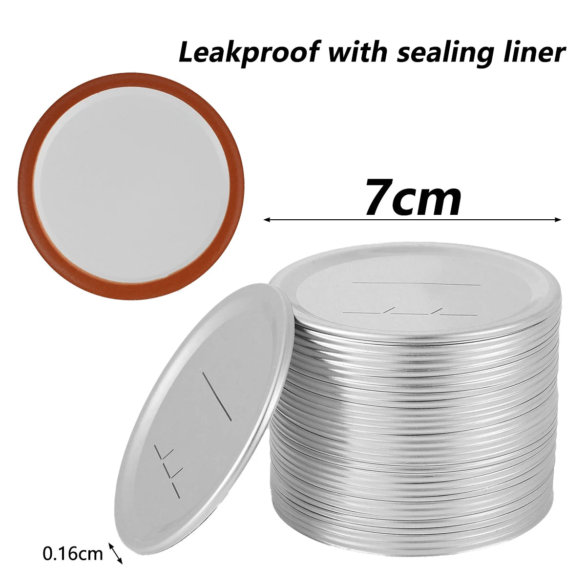 Tinplate Mason Jar Canning Lid Set