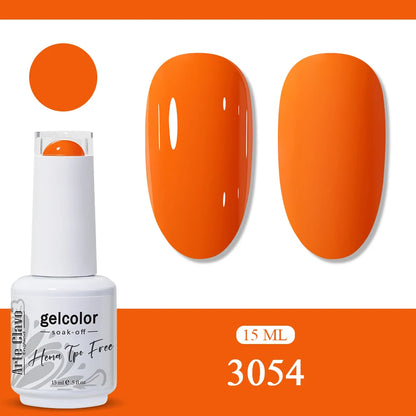 Arte Clavo Orange Gel Nail Polish