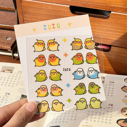 Cute Parrot Index Sticky Tabs