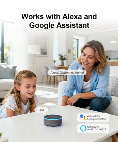Tuya Security Alarm Kit with Touch Screen & Sensors