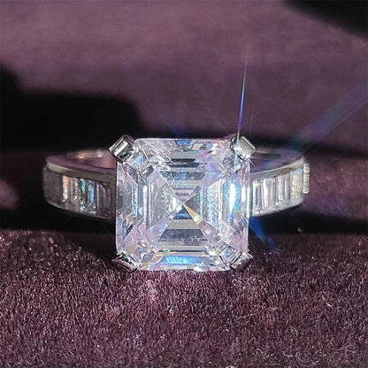Women’s Silver-Plated Cubic Zirconia Engagement Ring
