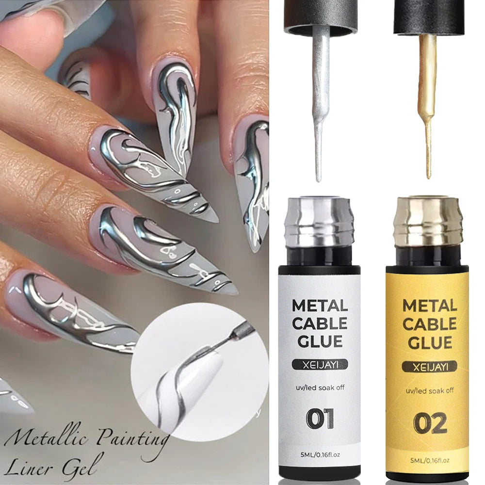 Metallic Mirror Liner Gel Polish
