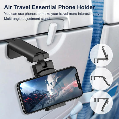 Universal 360 Rotate Foldable Airplane Travel Phone Holder Stand