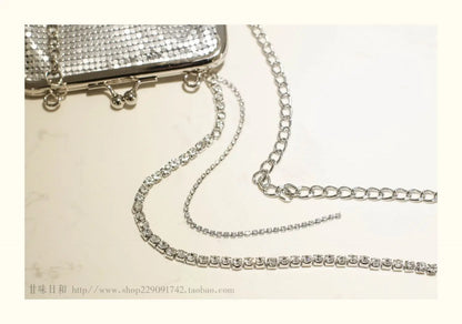 Metallic Sequin Kiss-Lock Bag