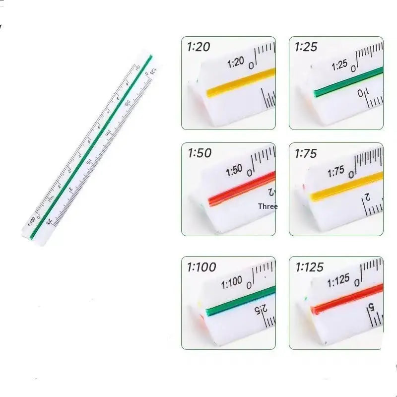 30cm Triangular Scale Ruler for Architects & Engineers