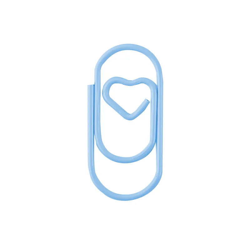 Macaron Heart Paper Clips Set