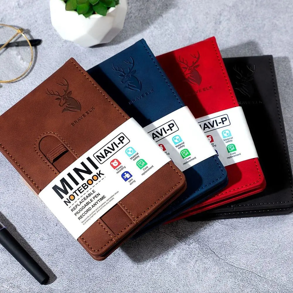 A7 Leather Pocket Notebook Set