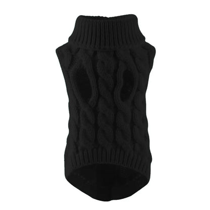 Warm Knitted Pet Jumper for Small and Medium Dogs